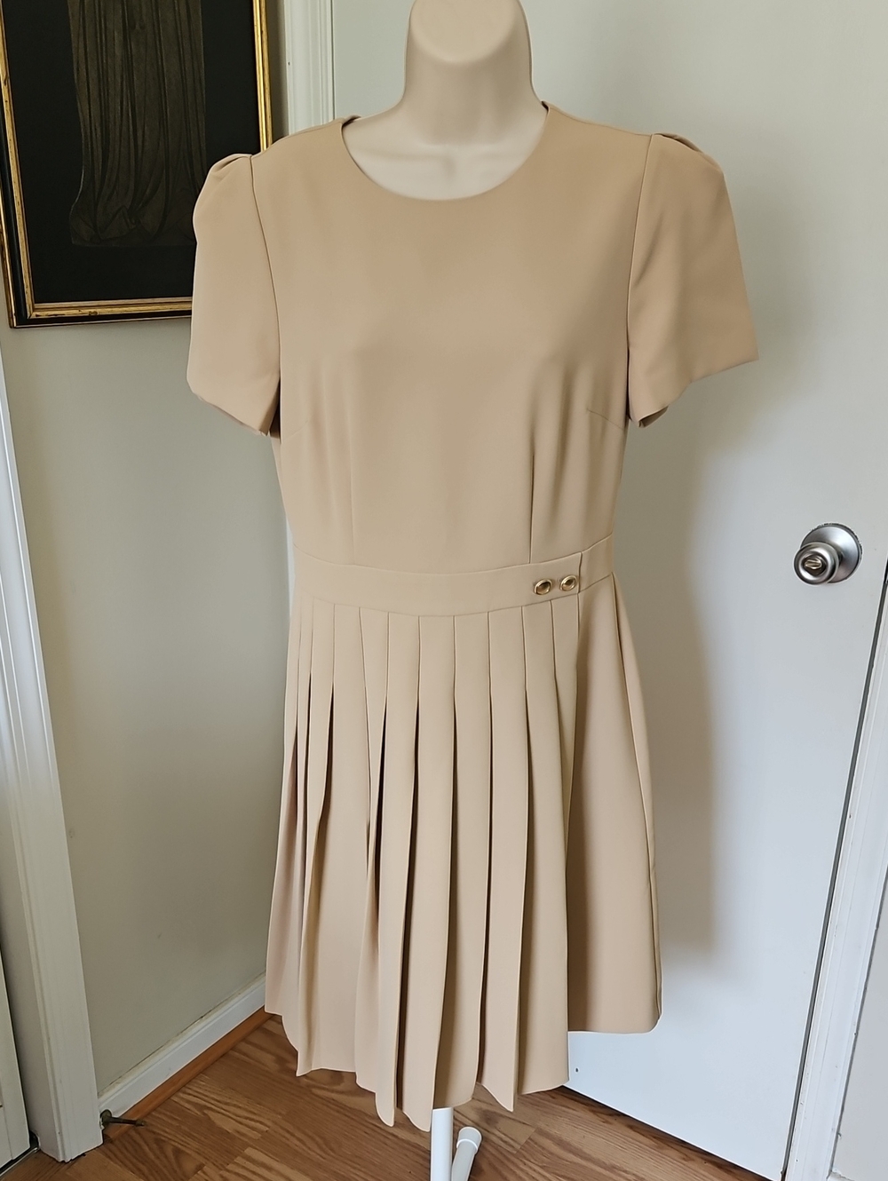 2024 Ann Taylor Crepe Flare Dress Baguette Size 4